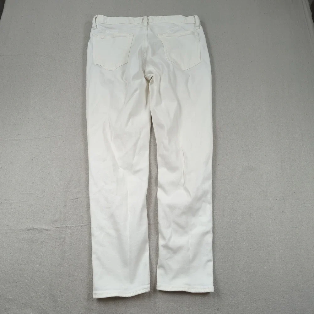 Banana Republic Mens 32x30 White Pants Traveler Slim Fit Golf Stretch Casual